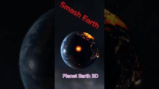 Dragon Smashing Earth 3D Viewing #3danimation #earth#shorts#shortsfeed#planet#games#universe‪