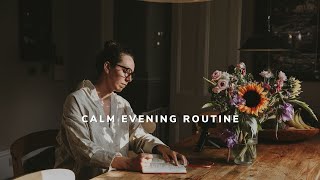 calm evening routine at home // slow living