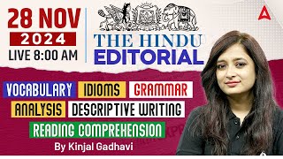 Hindu Editorial Analysis | 28 November 2024 | Vocab, Grammar, Reading, Skimming | By Kinjal Gadhavi