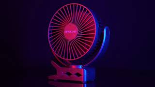 OPOLAR New 5000mAh Rechargeable Battery Operated Clip On Fan, Upgrade Stronger Wind, 10W Fast Charge