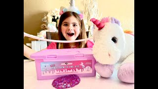 2022 DIY UNICORN SLIME KIT! Alyssa makes sparkle and butter slime!