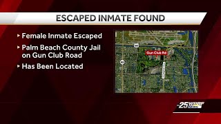 Woman located after escaping Palm Beach County Jail