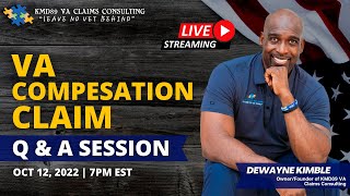 VA Compensation Claim Live Q & A