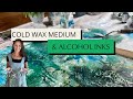 Cold wax medium and alcohol ink| cold wax tips & techniques #mixedmediaart #alcoholink #oilpainting