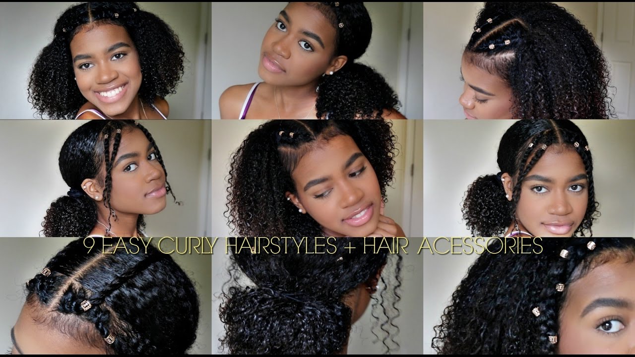 Easy Pretty Hairstyles For Curly Hair Hairstyle Guides