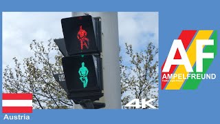 [4K] GESIG (Swarco Standard) Bicycle Traffic Lights with old LEDs