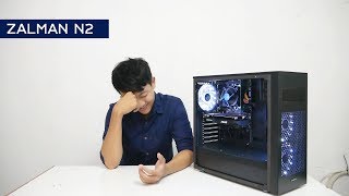 รีวิวเคส ZALMAN - N2 ด้านข้างใส แถมพัดลม LED 3 ตัว จัดสายง่าย  ราคา 15XX