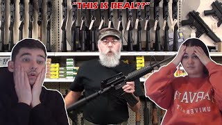 British Couple Reacts to "5 Guns Available in America"