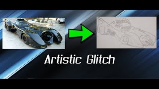 Easiest way to draw Batmobile | Artistic Glitch