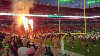 USF Bulls Football Team Entrance