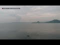 drone shot from taal lake