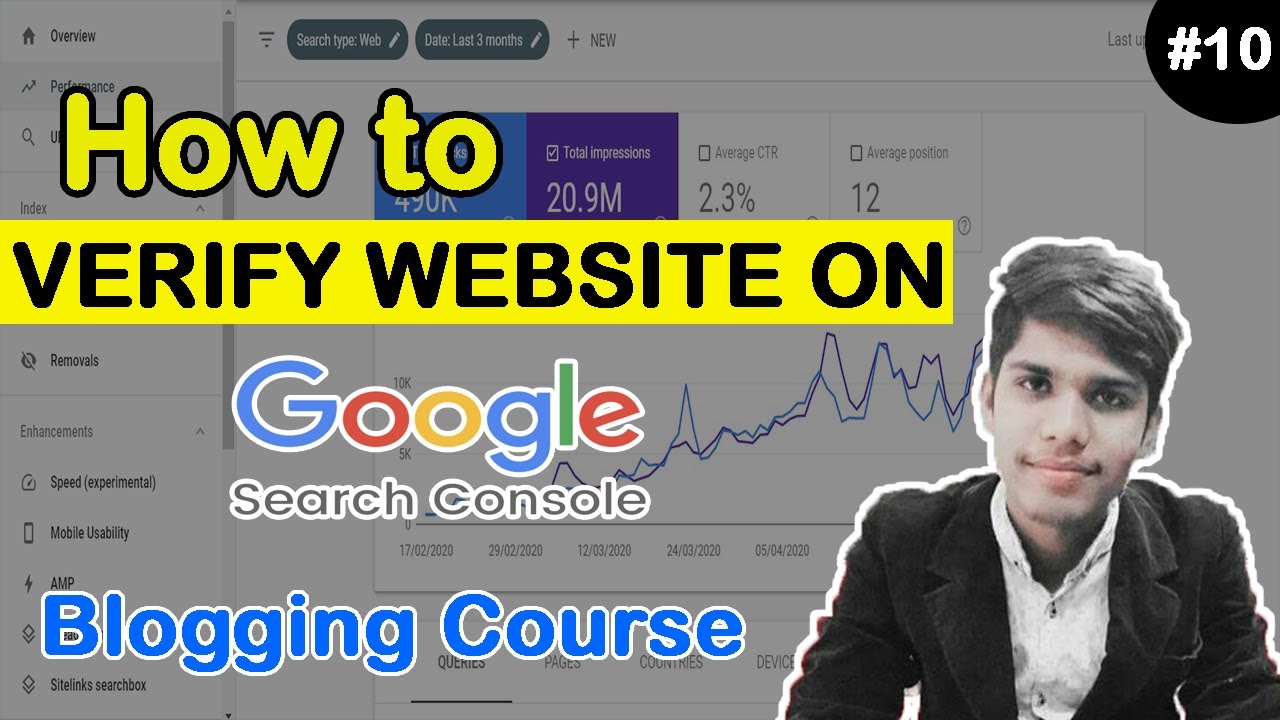 How To Verify Website On Google Search Console | Add Website To Google ...