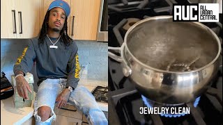 Quavo Boils His Jewelry On The Stove Trying To Clean It