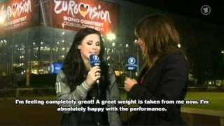 Lena Meyer-Landrut - ESC 2011 - aftershow interview (english subs)