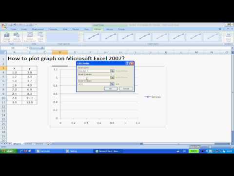 Plotting Graphs on Excel 2007 Plotting Graphs on Excel 2007