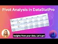 DataStatPro Tutorial: Step-by-Step Pivot Analysis with Heat Maps & Bar Charts