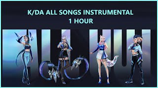 K/DA ALL SONGS INSTRUMENTAL (1 Hour)