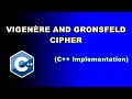 Vigenère and Gronsfeld Cipher (C++ Implementation)