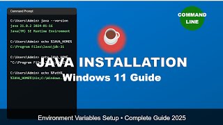 Install Java JDK & Configure Environment Variables - Beginner Tutorial