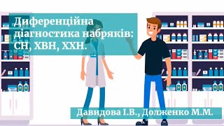 Диференційна діагностика набряків: СН, ХВН, ХХН. Давидова І.В., Долженко М.М.