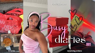 BUSY GIRL DIARIES | Small business owner, Running errands, Study, etc.