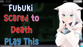 Fubuki Scared to Death, Scream so Hard Playing This Game....