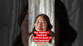 Check Out These 10 Free Algebra 1 Resources