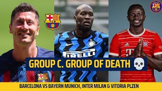 🚨 GROUP C🔥, GROUP OF DEATH 💀 Barcelona vs Bayern Munich, Inter Milan & Vitoria Plzen💥