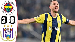 Fenerbahce vs Anderlecht 3-0 Hightlights | UEFA Europa League - 2024/2025