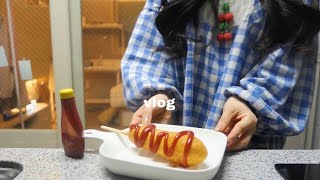 vlog | 집에 있을때 가장 바쁜 집순이의 하루🌭석류레몬청 만들고 친구 떡강정 만들어먹기, 친구 생일 파티, 샌드위치, 카레감자볶음, 핫도그