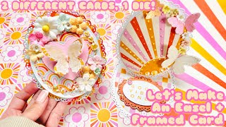 Craft With Me | Let's Create 2 Oval Cards w/ 1 Die! | Easel Card + Framed Card | Scrap Diva Designs