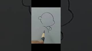 how to draw a teddy bear | daily art #324 | #easy #sketch #artfun | #drawing dare | #shorts