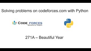Solving problems on codeforces.com with Python - "271A - Beautiful Year" (Difficulty 800)