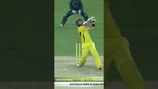 Last over of T20I Thriller between Pakistan and Australia, 2018 #Shorts