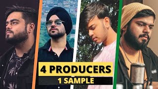 4 MUSIC PRODUCERS FLIP THE SAME SAMPLE 🔥| INDIA | Hindi  @CJCHIRAGBEATZ @BADJUNKIE @pinnociomusic