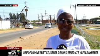 Limpopo University students set a security guardhouse alight