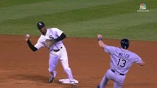 TB@CWS: Abreu, Anderson turn 3-6-3 double play