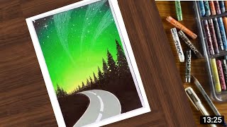 Oil pastel scenery drawing for beginners // oil pastel scenery// by utkarsh art @NomansDrawing