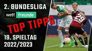2. Liga Tipps - 19. Spieltag 2022/23  👉 2. Bundesliga Prognose