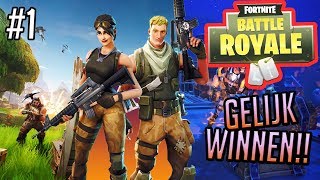 EERSTE KEER FORTNITE DUO'S, GELIJK WINNEN!! (Fortnite Battle Royale)