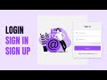 Responsive Login & Registration Form Using HTML CSS & JavaScript