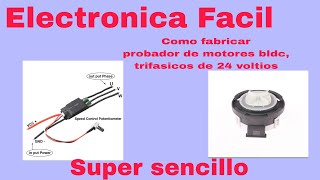 Como fabricar probador para Bombas y motores bldc trifasicos de lavadoras.