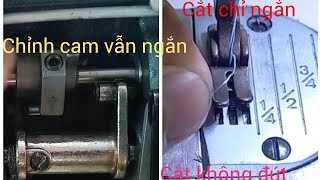 cách chỉnh cắt chỉ dày không bị ngắn máy 1 kim