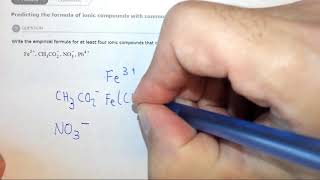 4.3h Predicting the formula of ionic compounds with common polyatomic ions