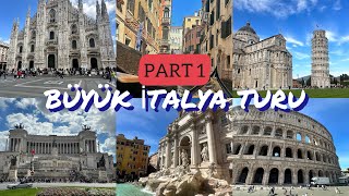 PRONTOTURLA BÜYÜK İTALYA TURUNA GİTTİK PART 1 VLOG I NAPOLİ ROMA FLORANSA VENEDİK MİLANO