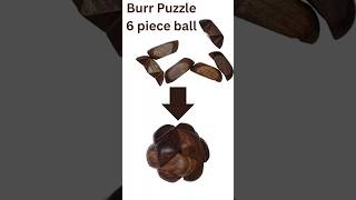 6-piece wooden ball puzzle #puzzle #puzzletime #burrpuzzle #math #blockpuzzle #brainteaser