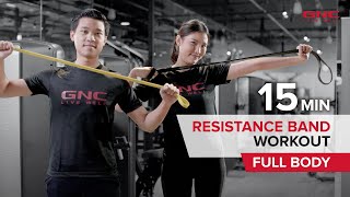 15 Min. Resistance Band Workout | เฟิร์มทั้งตัว กระชับทุกส่วน กล้ามเนื้อแข็งแรง ด้วยยางยืด