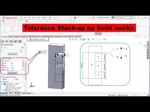 Tolerance Stack Up By Solidworks Solidworks Tolerance Stack Up