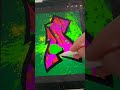 Draw the letter A in graffiti on procreate 🔥 😳 #shorts #graffiti #procreate #artdaily #artwork