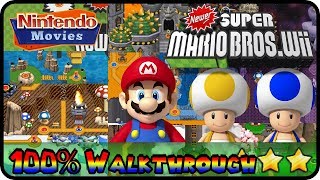 Newer Super Mario Bros. Wii - Full Game (All Worlds 100% Walkthrough Multiplayer)